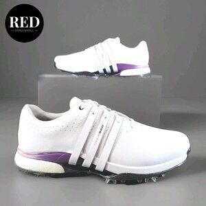 Adidas Tour360 24 Golf Shoes White Shadow Fig Black IE3366 - Men's Size 12